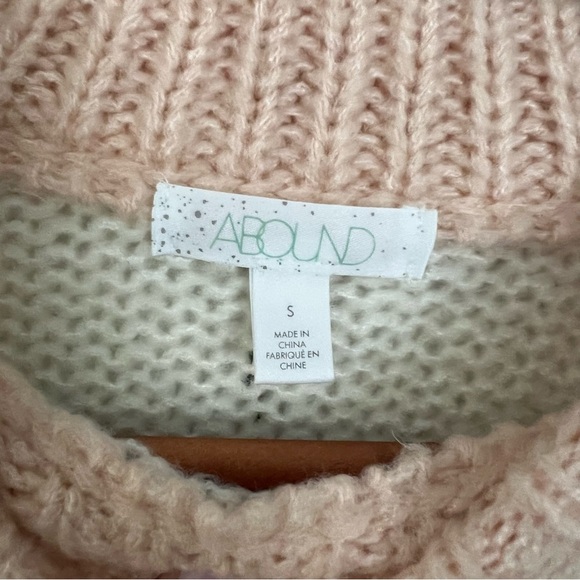 Abound Women's Oversized Striped Sweater - Cream, Pink, Gray, Black - Picture 3 of 5